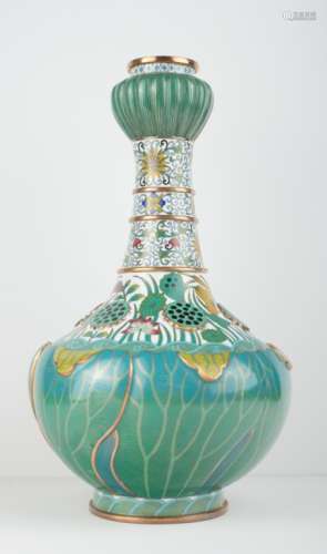 A cloisonne vase by Republic master 