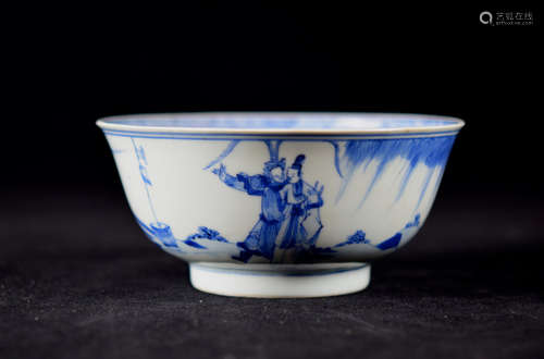 Chinese Kangxi Blue White Porcelain Bowl