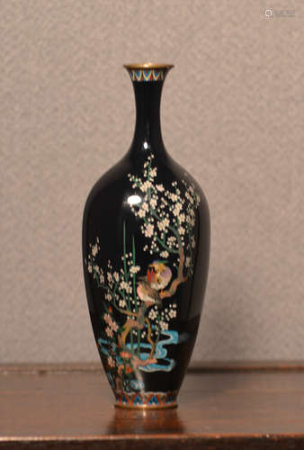 Japanese Cloisonne Vase - Mandarin Duck