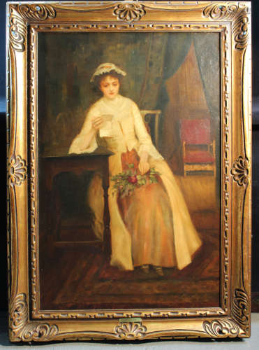 Oil Painting on Canvas of a Lady