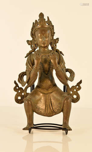 Tibetan Bronze Seated Buddha