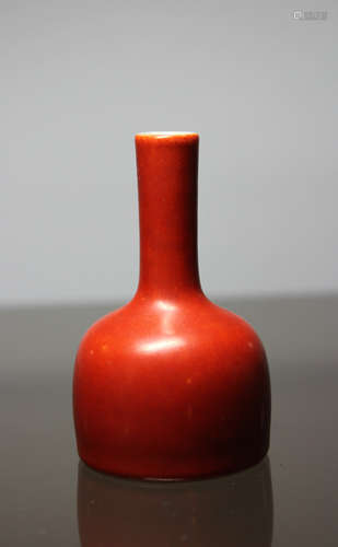 Chinese Porcelain Coral Red Miniture Vase