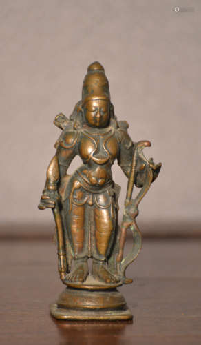 Indian Bronze Diety with Bow