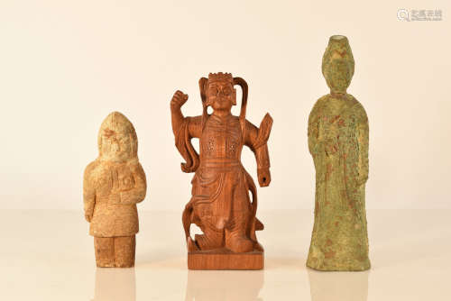Group of Three Chinese Figurines