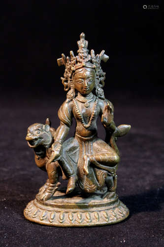 Nepalese Bronze Seated Kuanyin