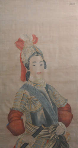 Chinese Painting of Female General