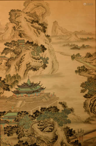 Chinese Landscape Painting on Paper