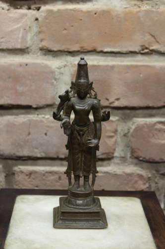 Antique Indian Bronze Standing Figurine