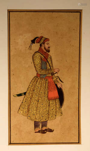 Antique Moghul Painting of Prince