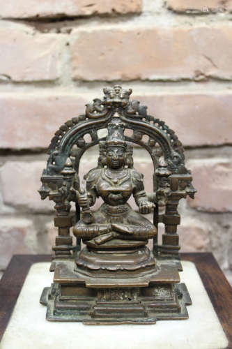 Indian Bronze Diety with Four Arms