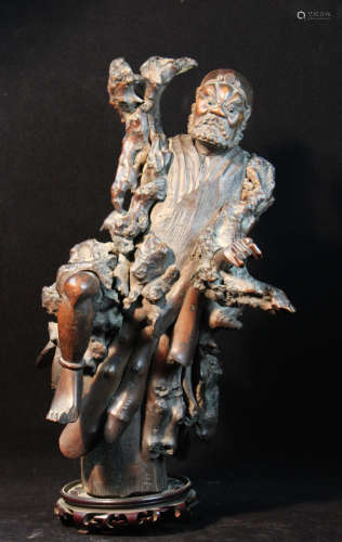 Chinese Rootwood Carving of an Immortal