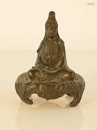 Chinese Bronze Foolion Censer