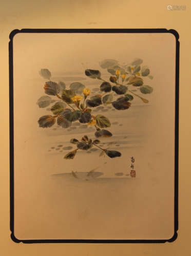 Japanese Water Color Painting - Lily Pond