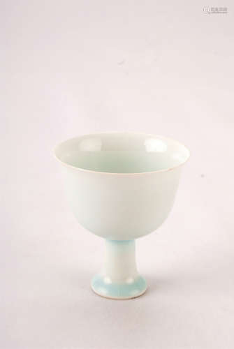 A Chinese Yingqing Glazed Porcelain Cup