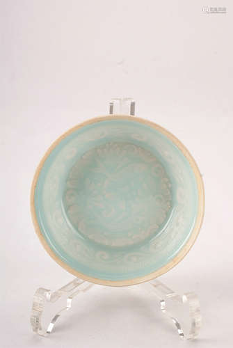 A Chinese Yingqing Glazed Porcelain Dish