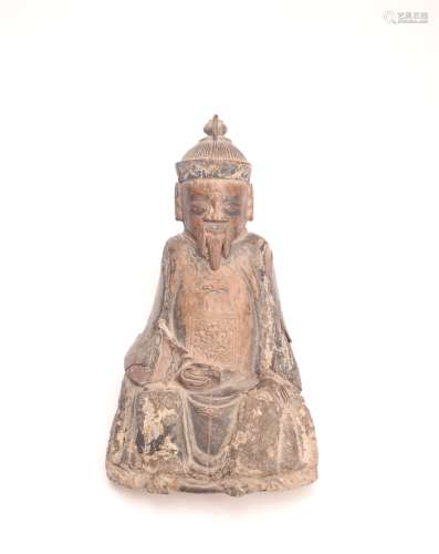 A Chinese Wood Carved Figure