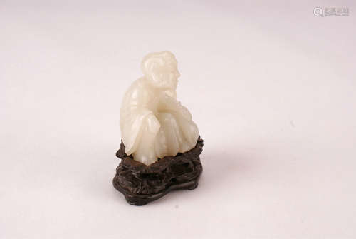 A Chinese Carved Jade Figure Decoration