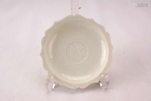 A Chinese Yingqing Glazed Porcelain Dish