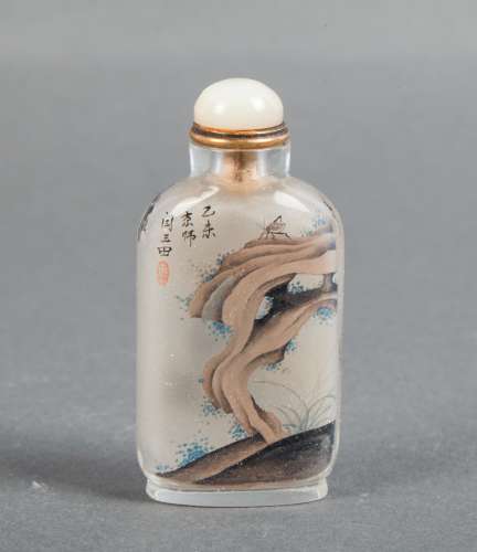 CHINESE INTERIOR PAINTED SNUFF BOTTLE, YAN YUTIAN