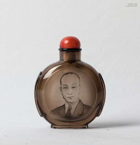 CHINESE PAINTED SNUFF BOTTLE, ZHANG ZENGLOU