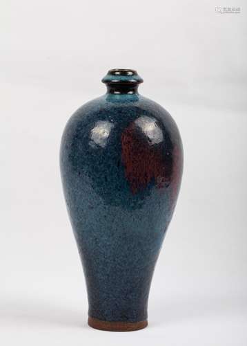 CHINESE FLAMBE GLAZED MEIPING VASE