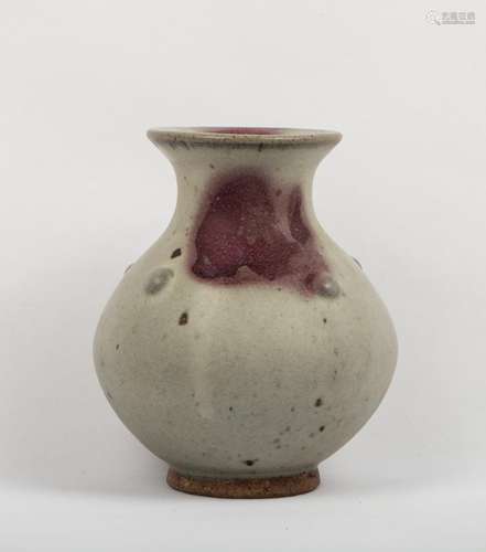 CHINESE JUN GLAZED PORCELAIN VASE