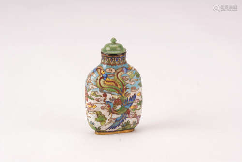 A Chinese Cloisonné Snuff Bottle