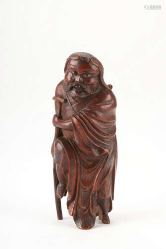 A Chinese Bamboo Carved Figure