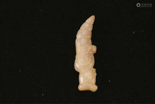 A Chinese Carved Jade Figure