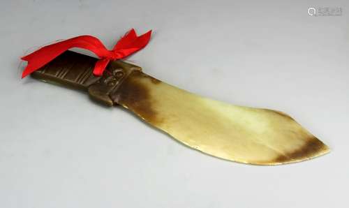 Chinese Antique Jade Dagger