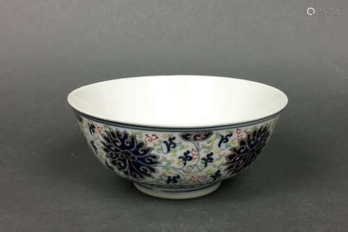 Chinese DouCai Porcelain Bowl With Guangxu Mark