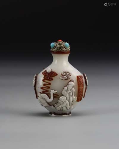 Chinese Peking Glass Snuff Bottle