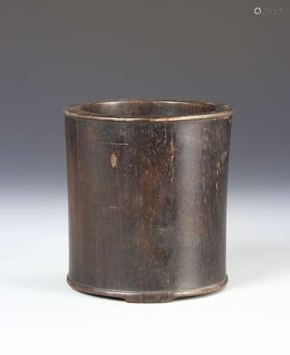 Chinese Hardwood Brush Pot