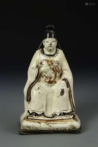 Chinese Cizhou Ware Statue of an Official