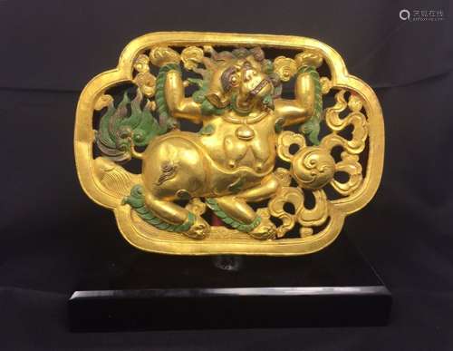 Chinese Gilt Bronze Buddha Sculpture