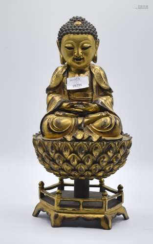 Chinese Gilt Bronze Buddha Statue