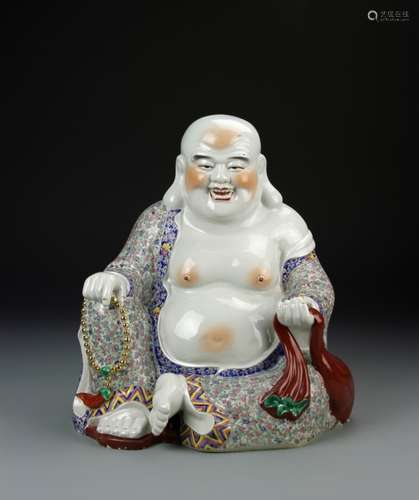 Chinese Porcelain Statue of Happy Buddha