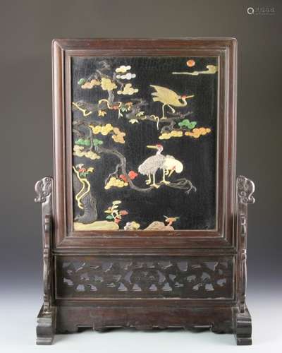 Chinese Wood Table Screen