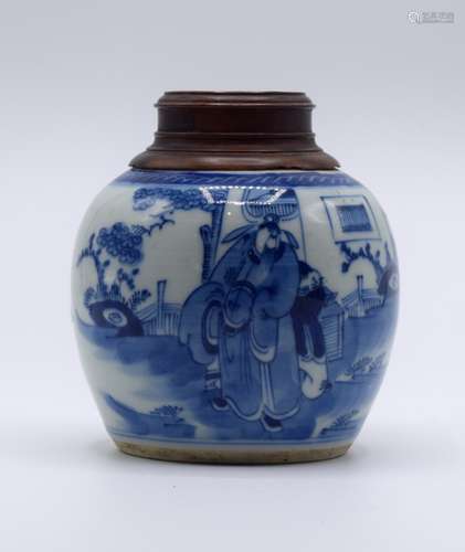 Chinese Blue and White Ginger Jar