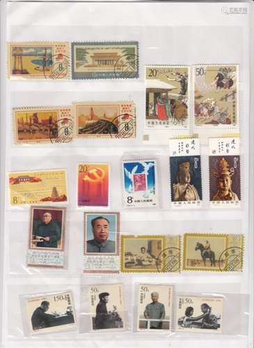 60 Chinese Stamps