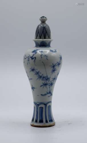 Chinese Blue and White Vase with Cover