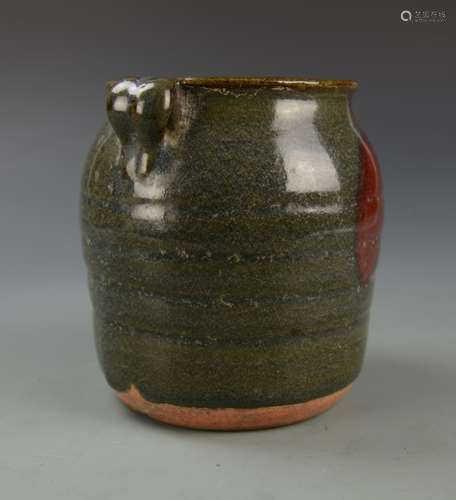 Chinese Green Glazed Jar