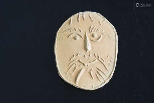 Ceramic Plaque of a Face