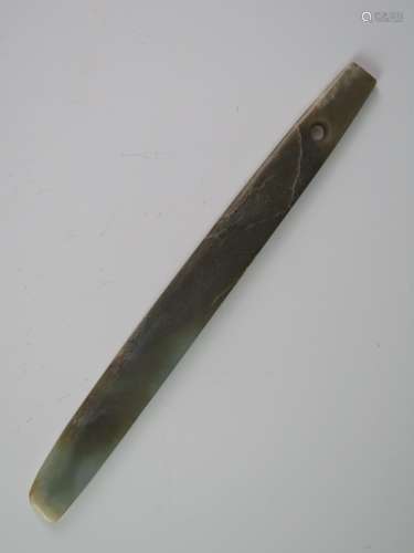 Chinese Jade Carving of a Knife