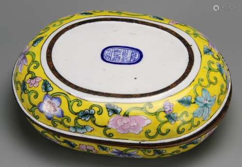 Chinese Cloisonne Ink Box