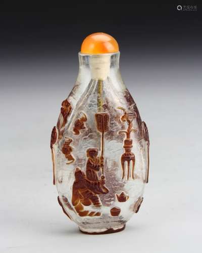 Chinese Peking Glass Snuff Bottle