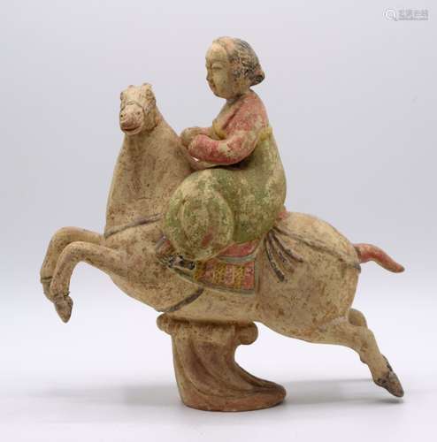 Chinese Color Glazed Pottery Figurine