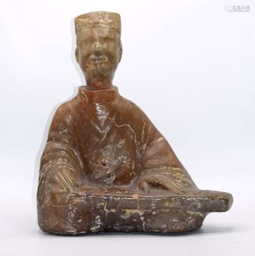 Chinese Pottery Figurine of a Musician