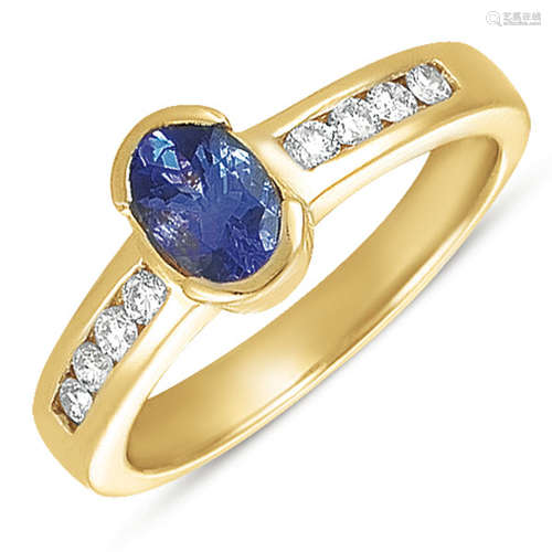 Tanzanite./diamond Ring