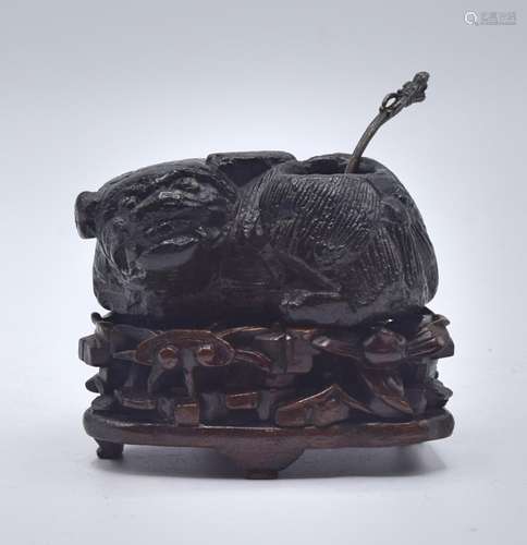 Chinese Carved Gemstone of Ink Well